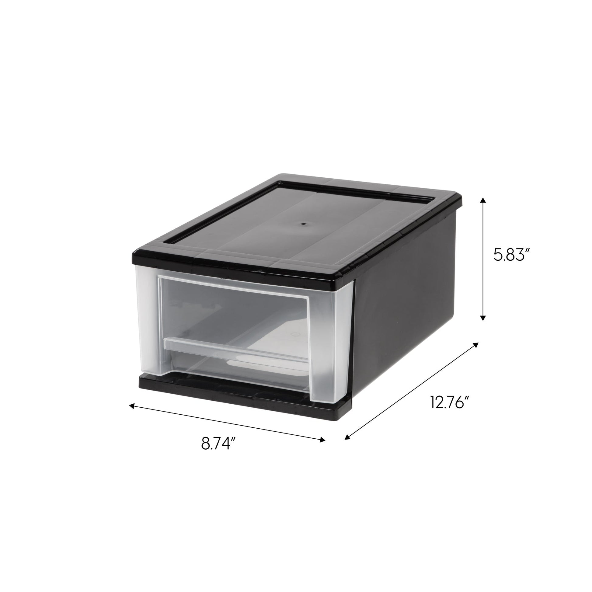 7 Quart Stacking Drawer, 4 Pack, Black - IRIS USA, Inc.