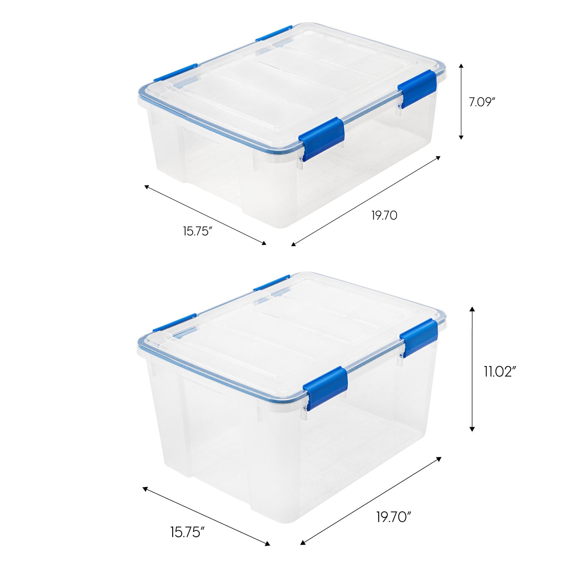 WeatherPro™ Storage Box Combo - 44 QT and 26.5 QT - IRIS USA, Inc.