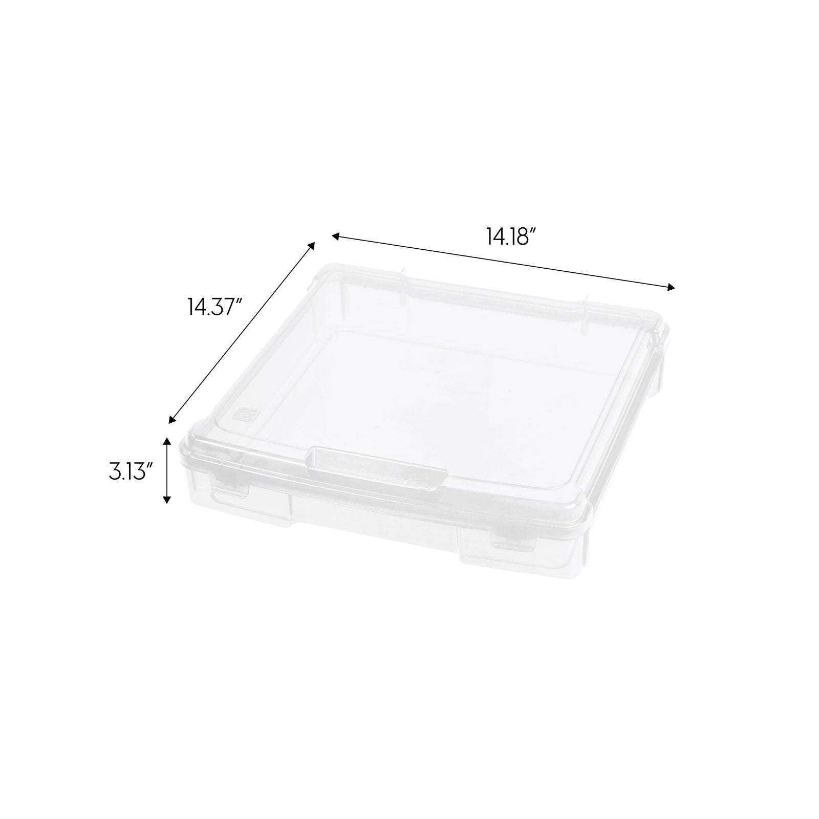 Portable Scrapbook Case for 12" x 12" Paper, 6 Pack, Clear - IRIS USA, Inc.