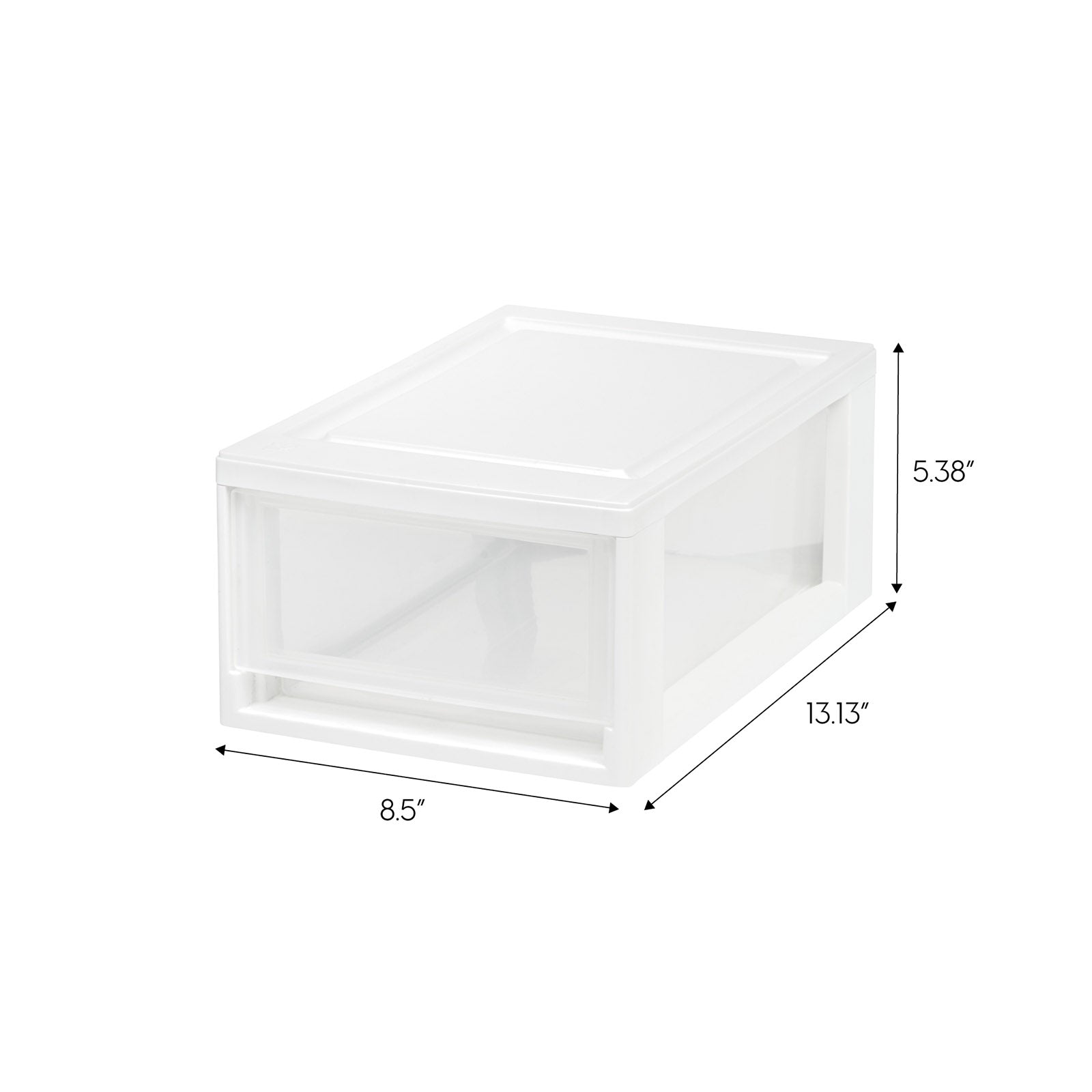 Small Stacking Drawer, 8 Pack, White - IRIS USA, Inc.