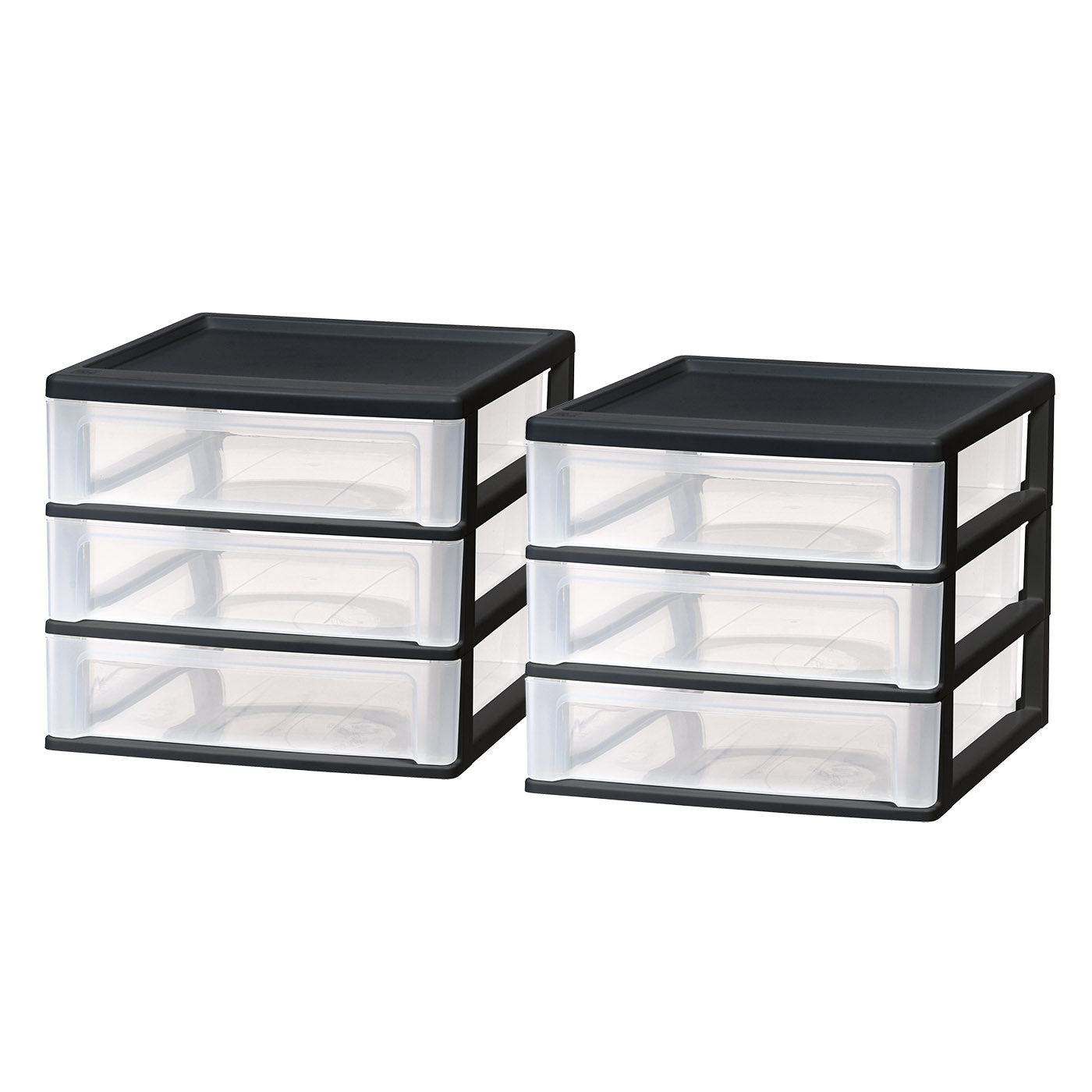 3-Drawer Desktop-Organizer Plastic-Drawer 2 Pack - IRIS USA, Inc.