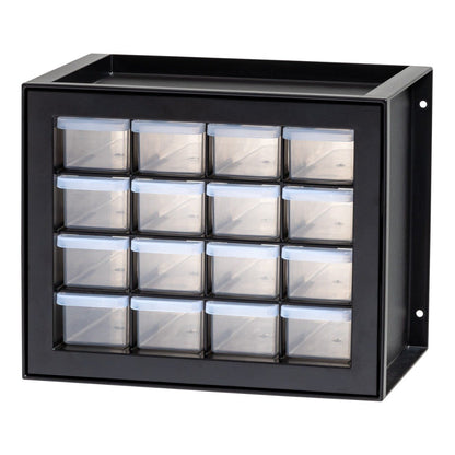 Drawer Parts Cabinet - 16 Drawer - image 1#color_black