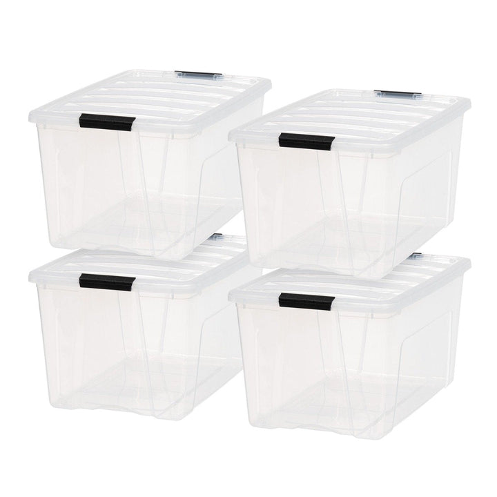 Stack and Pull Storage Box - 72 QT - image 2#color_clear