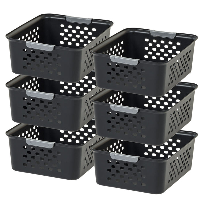 Storage Basket, Black, 6 Pack - IRIS USA, Inc.